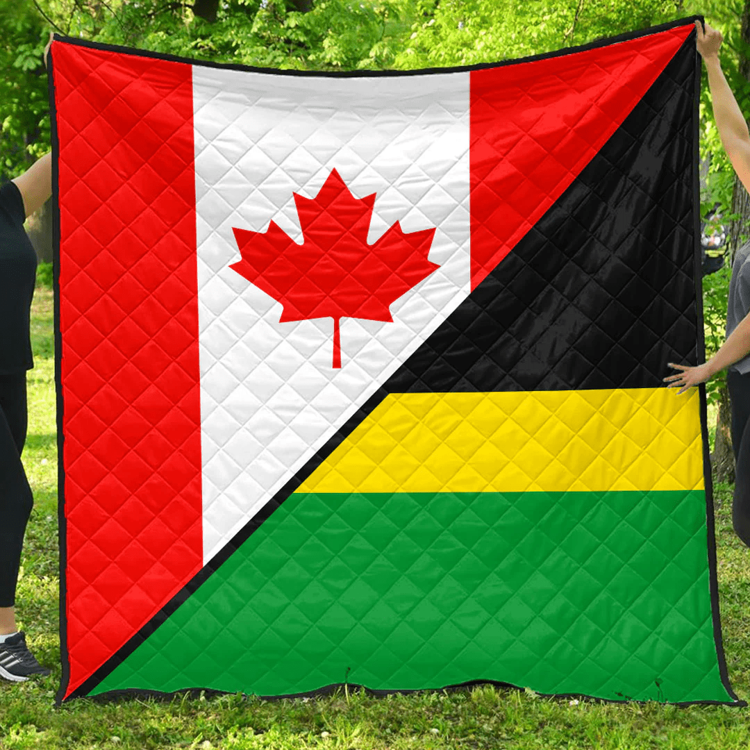 Ethiopia Of The Benishangul Gumuz Region With Canada Flag Premium Quilt