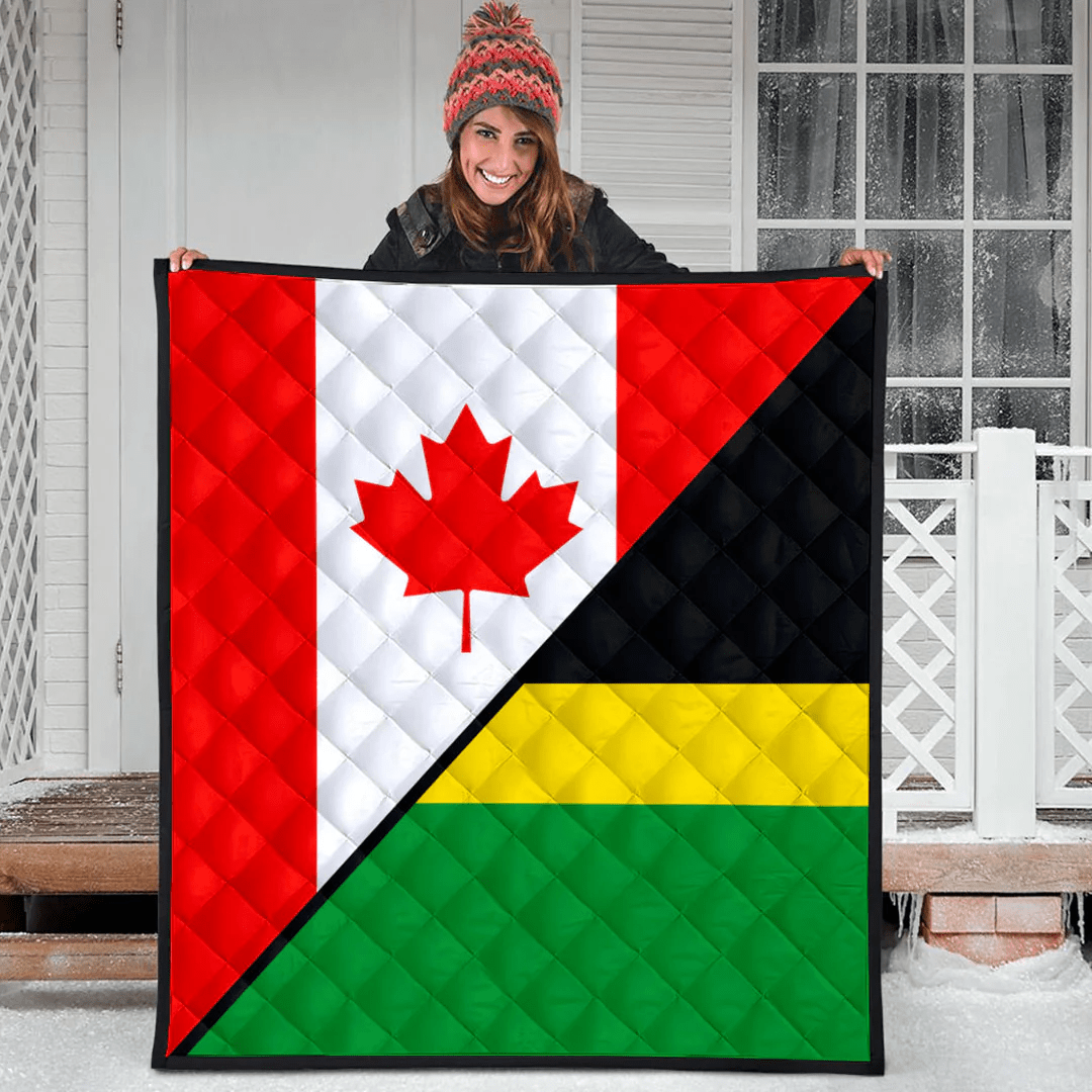 Ethiopia Of The Benishangul Gumuz Region With Canada Flag Premium Quilt