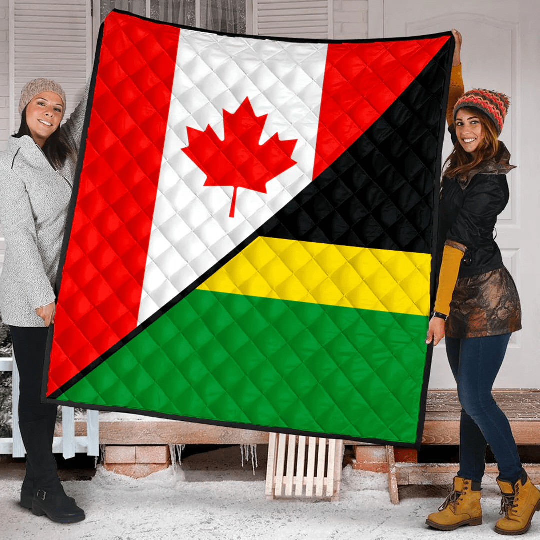 Ethiopia Of The Benishangul Gumuz Region With Canada Flag Premium Quilt