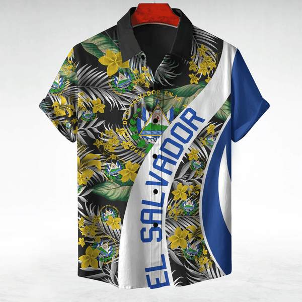 El Salvador Hawaiian Shirt Vintage Tropical Summer Style