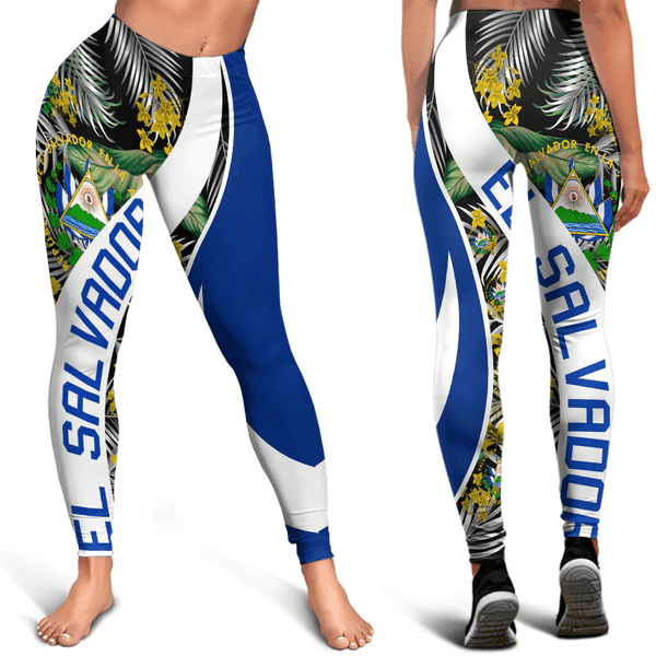 El Salvador Women Leggings Vintage Tropical Summer Style