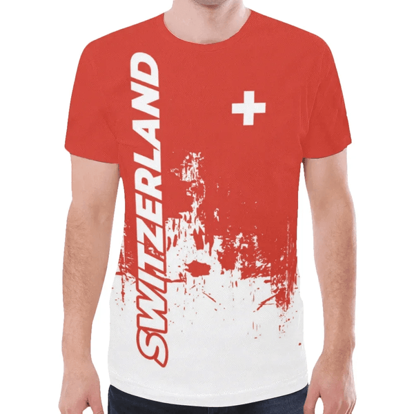 Switzerland T Shirt Smudge Style