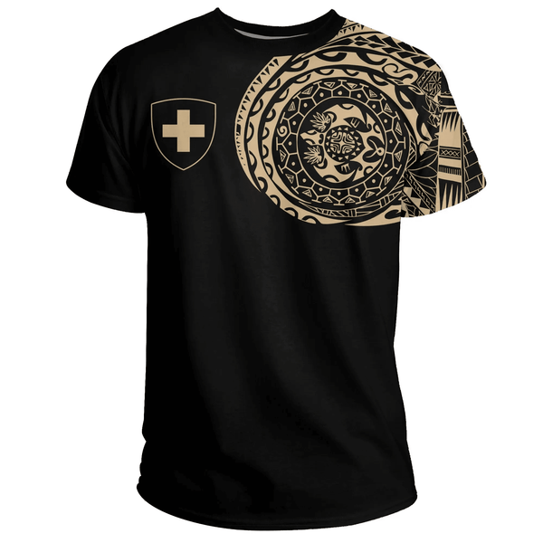 Switzerland T Shirt Tattoo Style