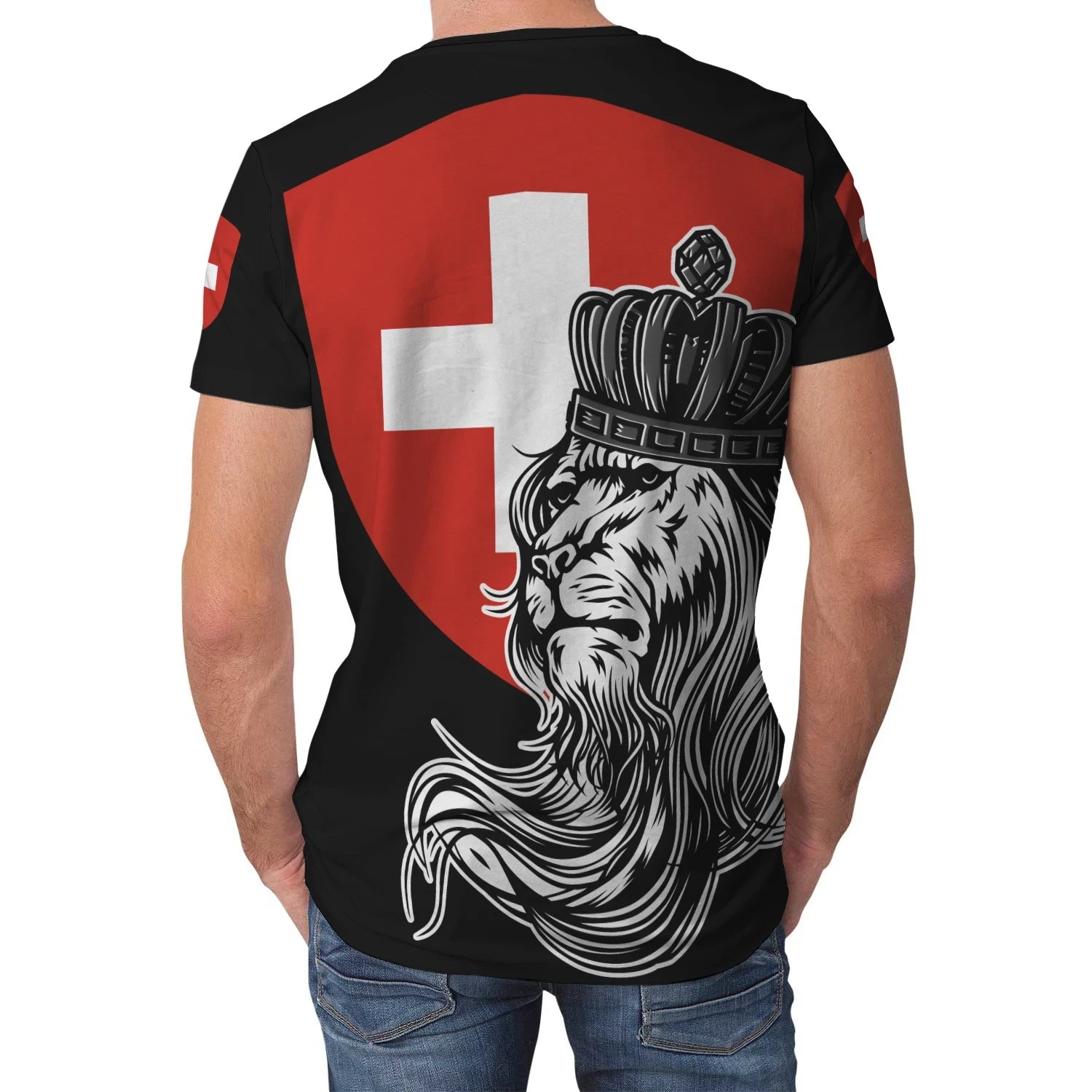 Switzerland T Shirt Lion With Crown