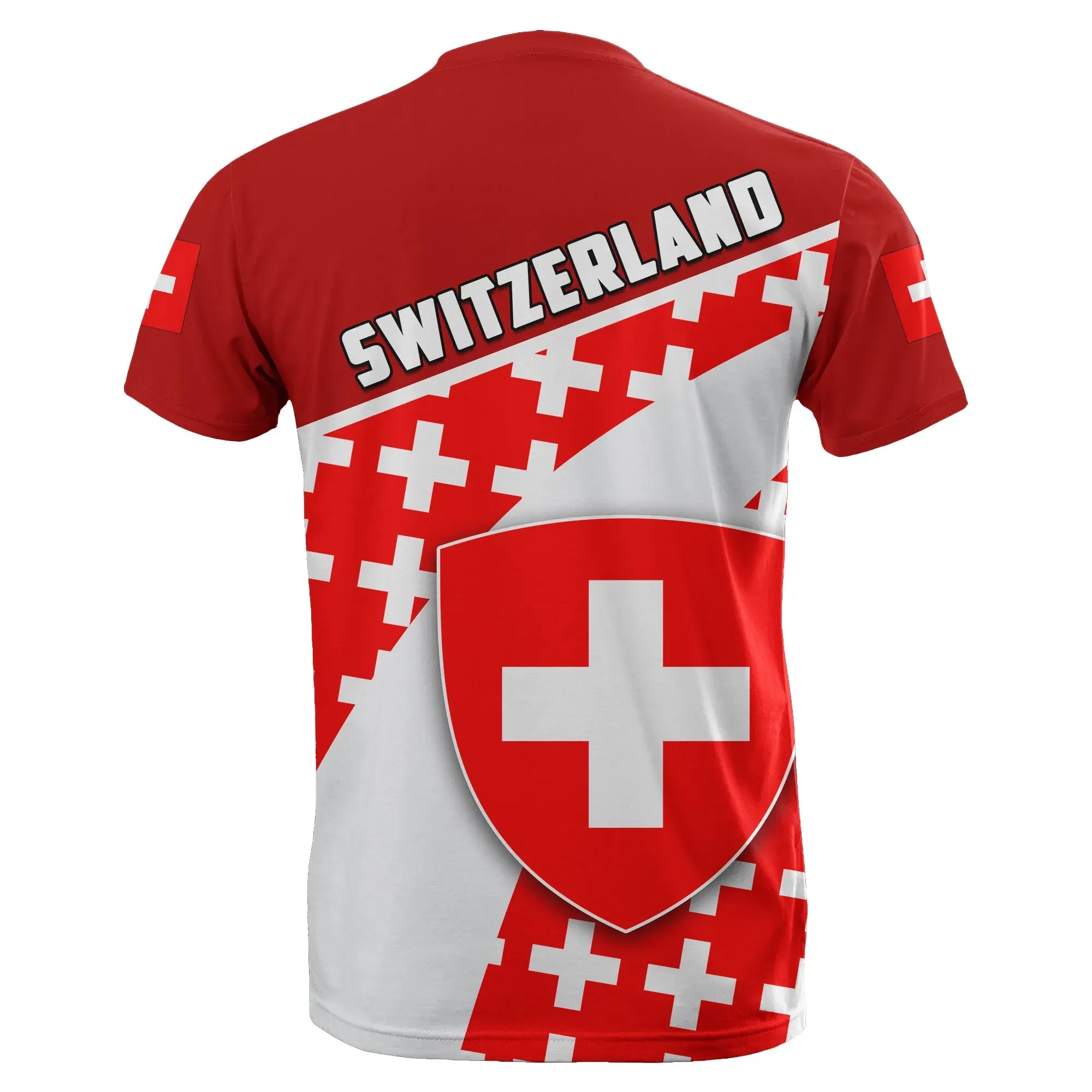 Switzerland T Shirt Rossocrociati Football Style