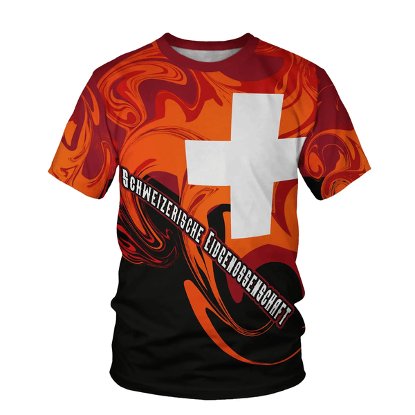 Switzerland T Shirt Flame Of Switzerland