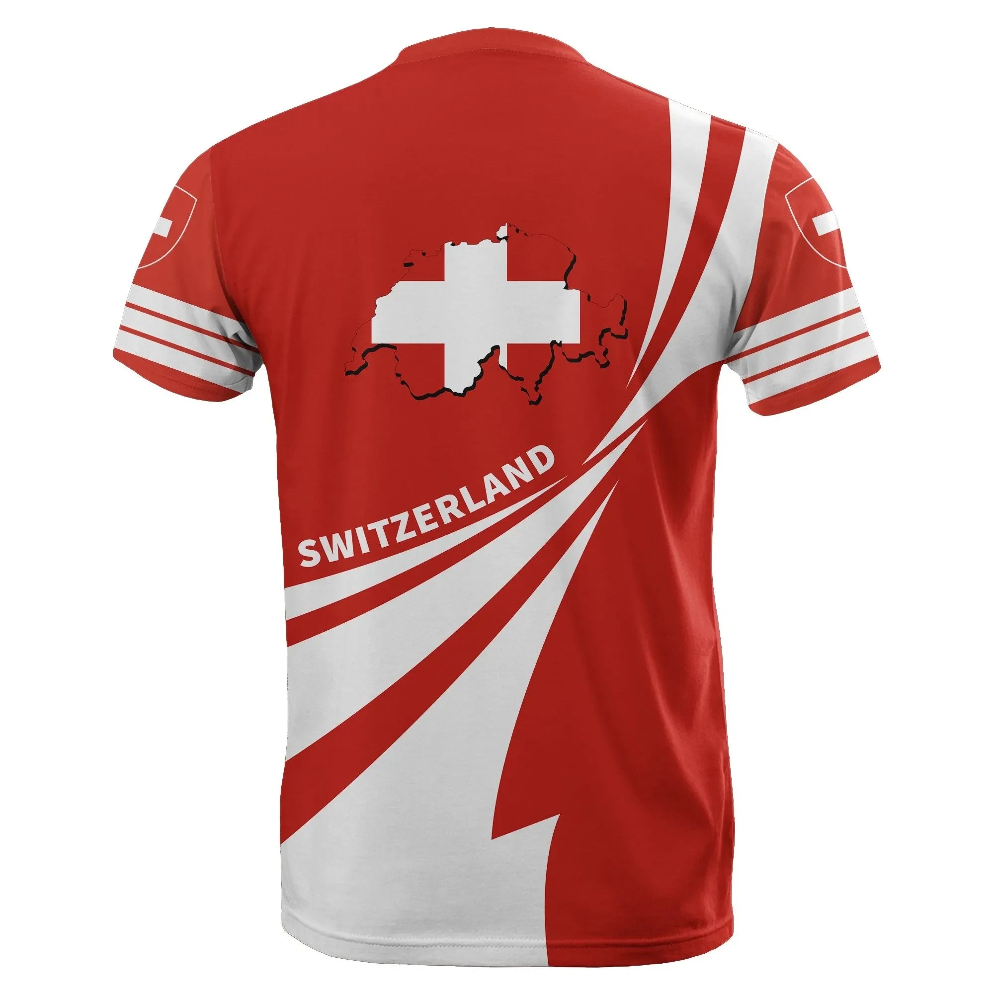 Switzerland T Shirt Flag Doma Style J3