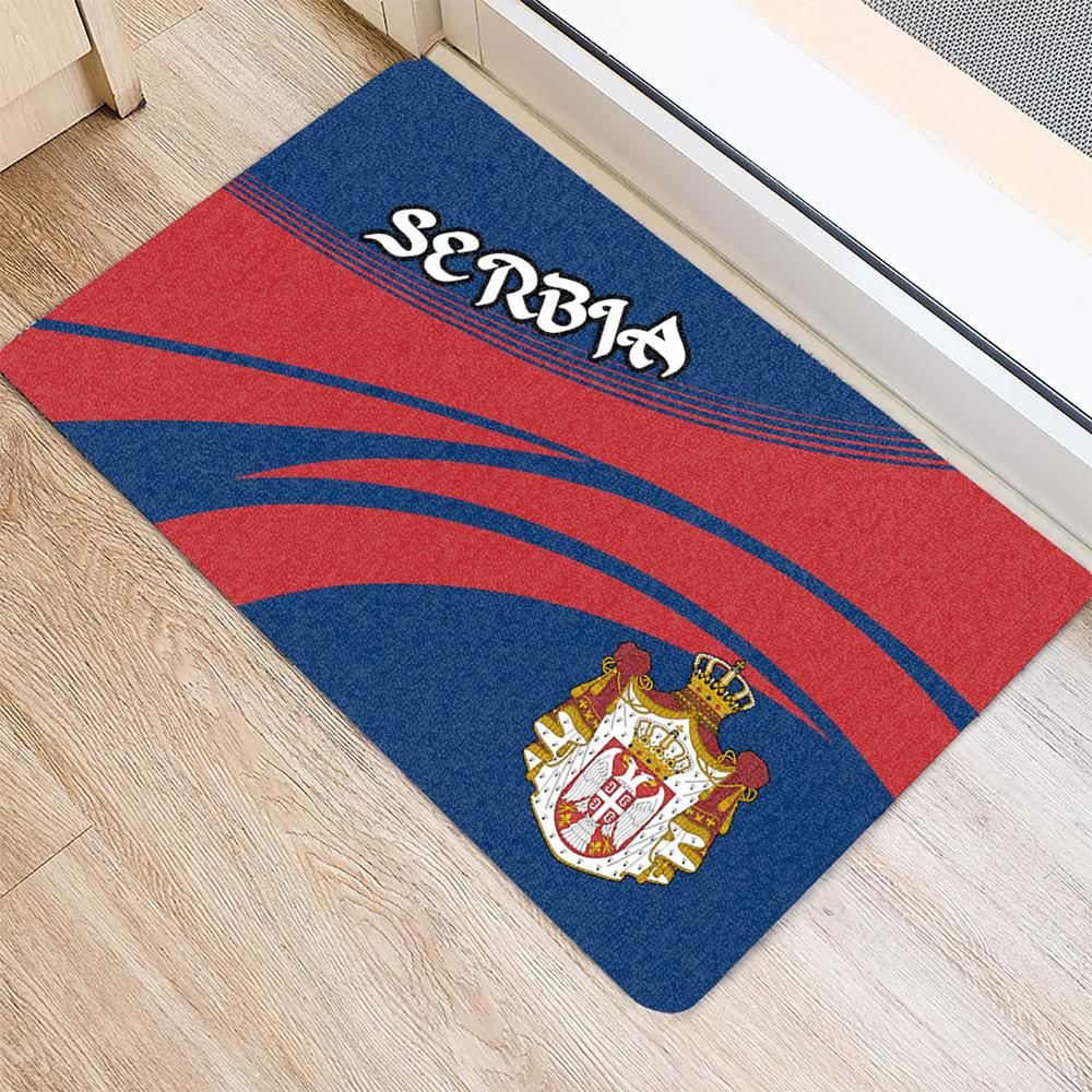 Serbia Coat Of Arms Door Mat Cricket