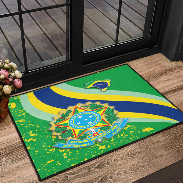 Brazil Special Flag Door Mat