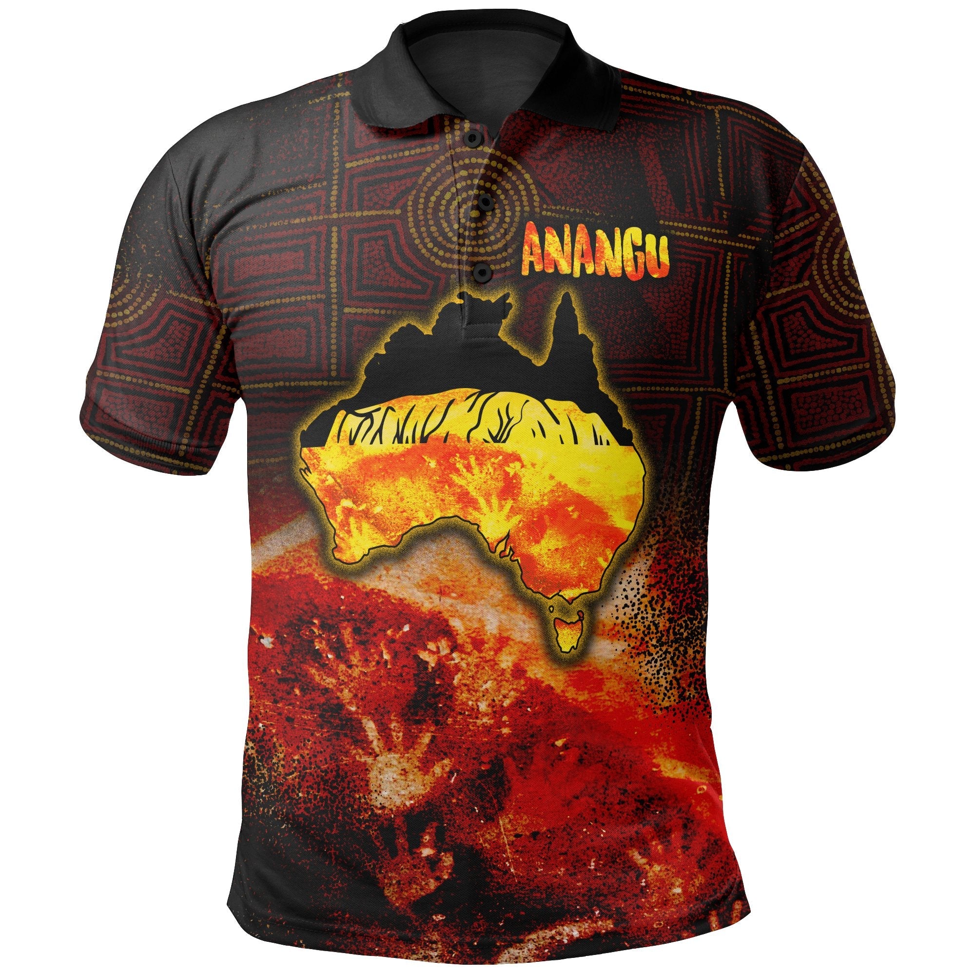 Aboriginal Polo - Anangu Custodians Polo Shirt