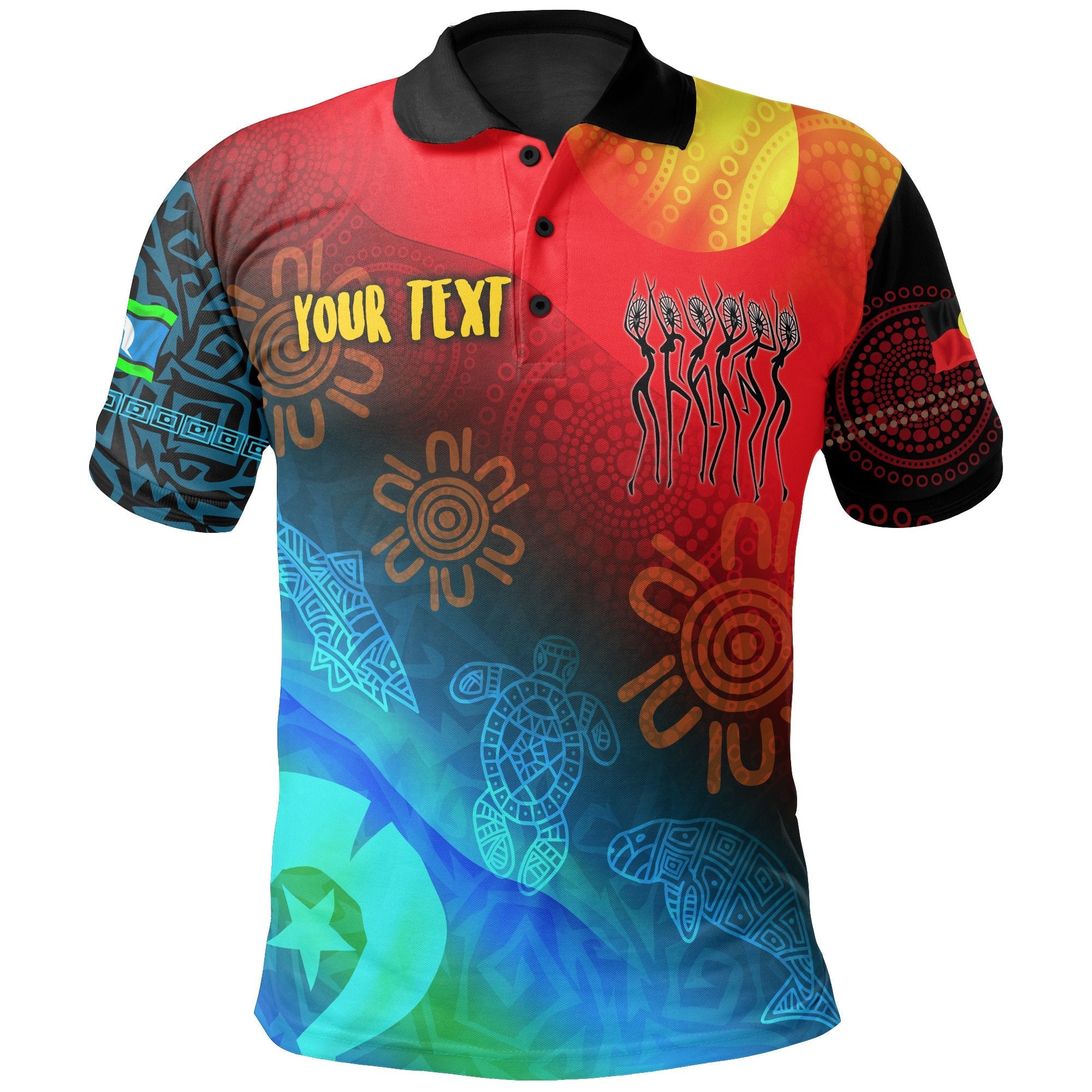 Naidoc Polo - (Custom Text) Proud To Be Kid Polo Shirt