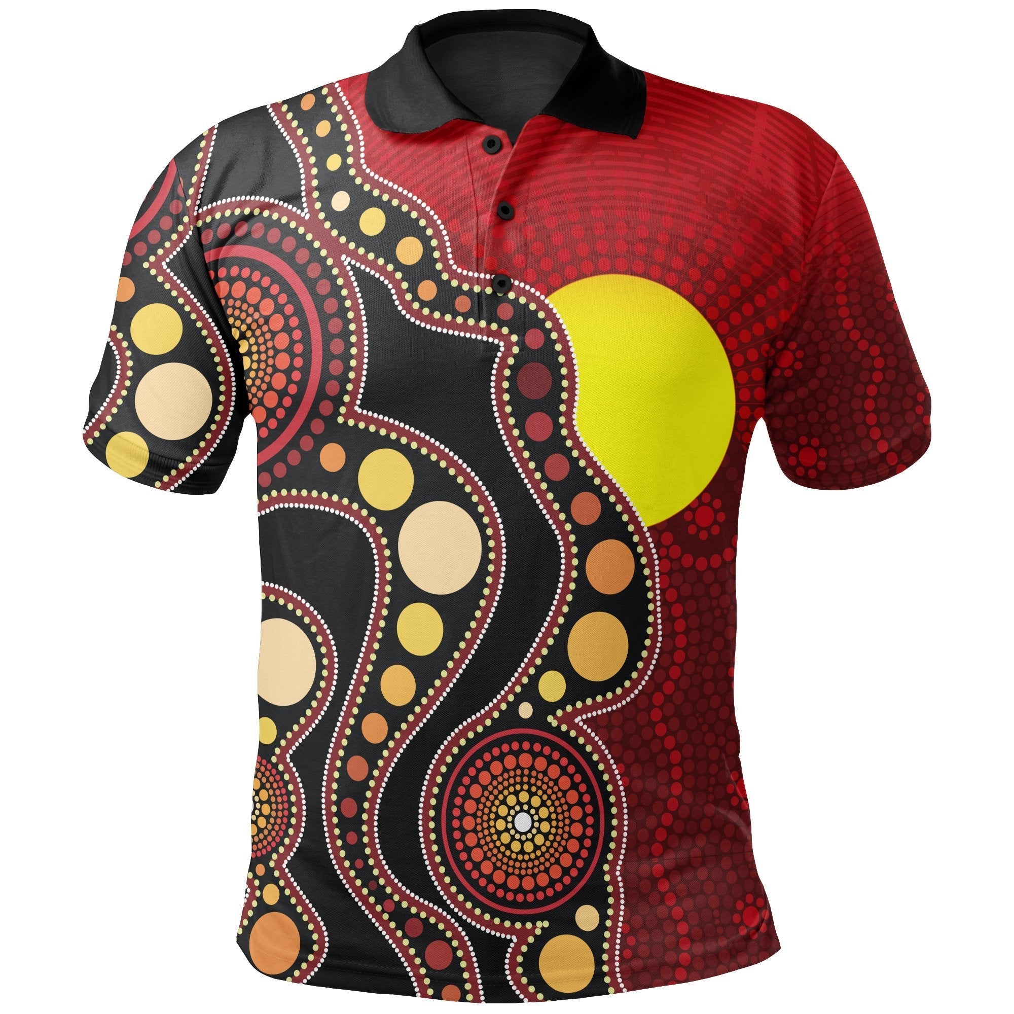 Aboriginal Polo - Aboriginal Polo Shirt,Australia Aboriginal Lives Matter Flag Kid Polo Shirt
