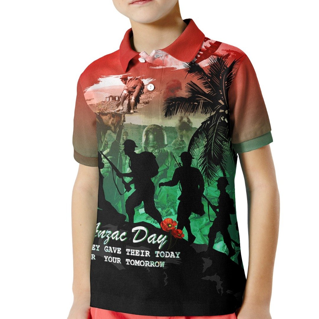 Anzac Polo - Anzac  They Gave Their Today For Your Tomorrow Kid Polo Shirt
