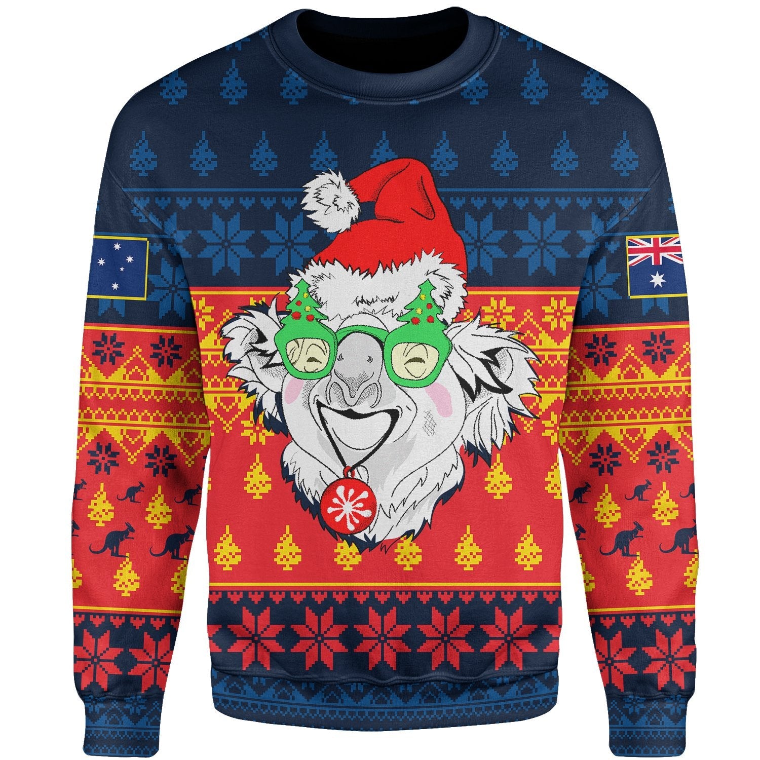 (Custom) Australia Christmas Sweatshirt - Bye Bye 2022