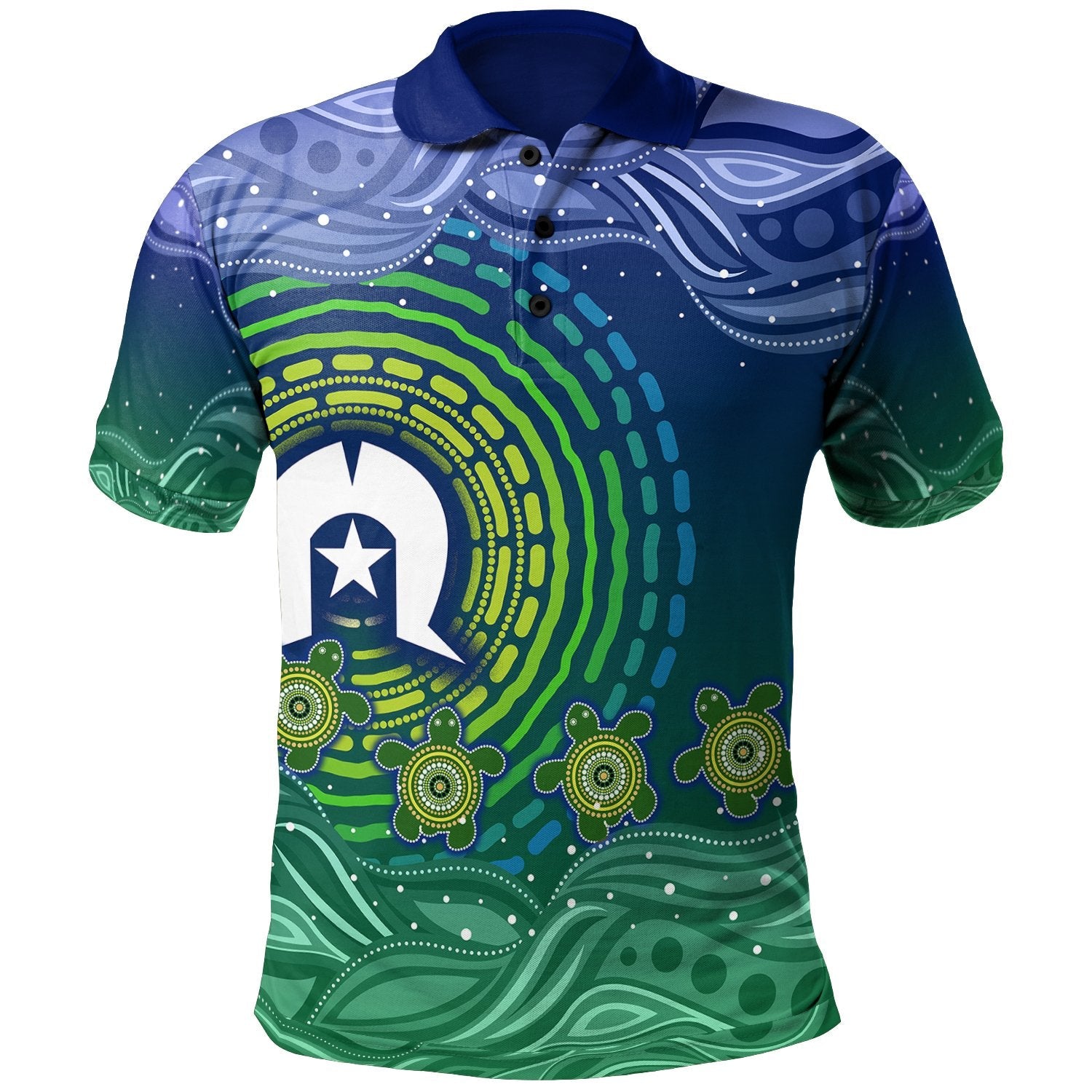 Aboriginal Polo - Torres Strait Islanders Polo Shirt - Aboriginal Turtle Kid Polo Shirt