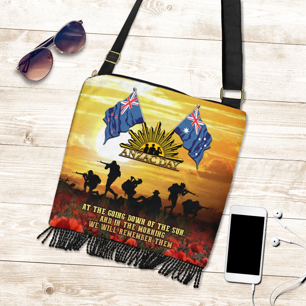 Anzac Boho Handbag - Australian and New Zealand Army Corps