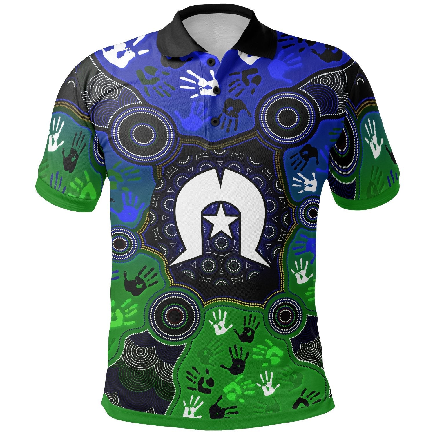 Aboriginal Polo - Torres Strait Symbol With Indigenous Patterns Polo Shirt