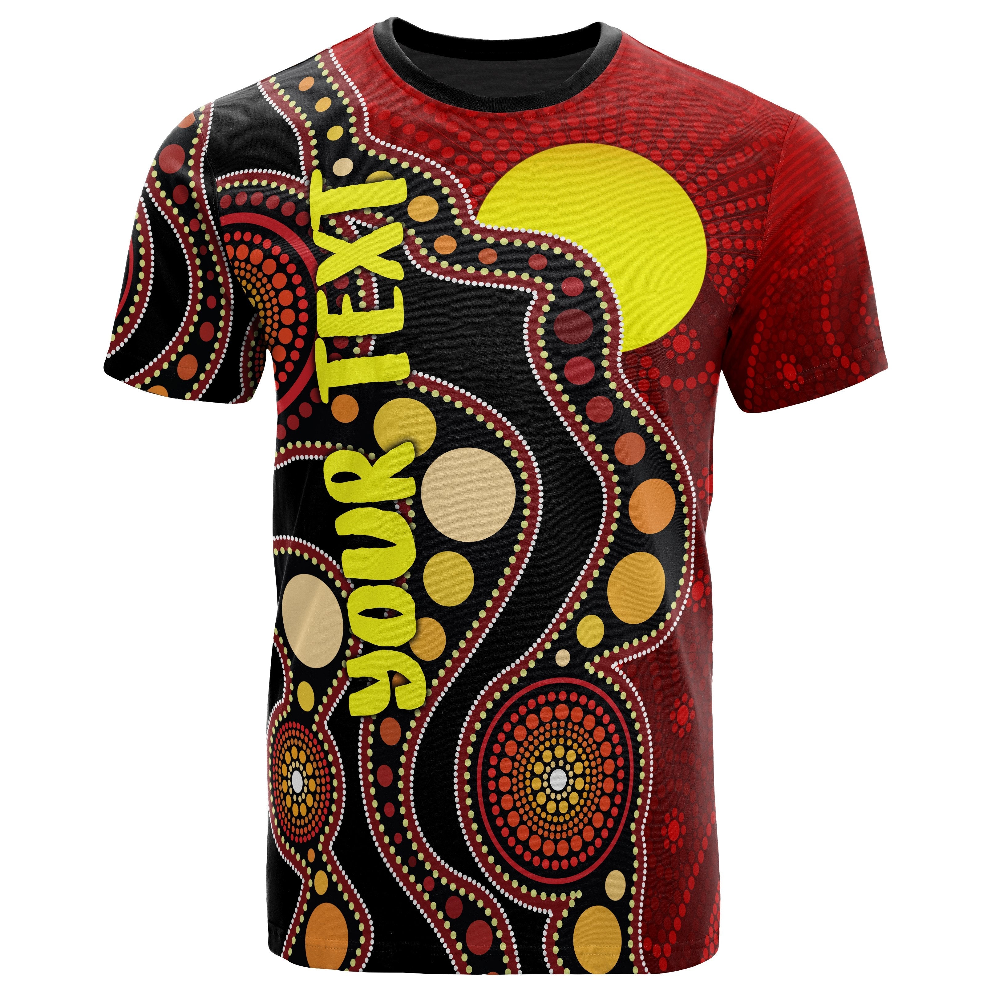 (Custom) Aboriginal TShirt - Australia Aboriginal Lives Matter Flag