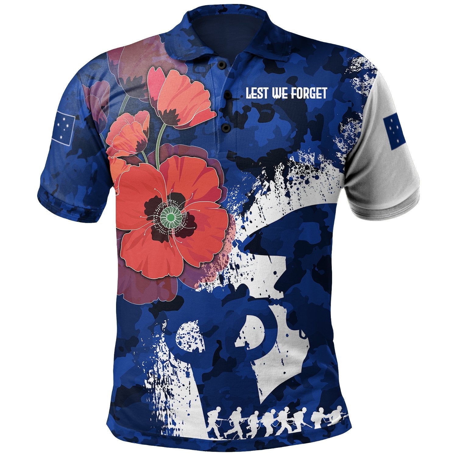 Anzac Polo - (Custom Text) Anzac Day 2022 Polo Shirt
