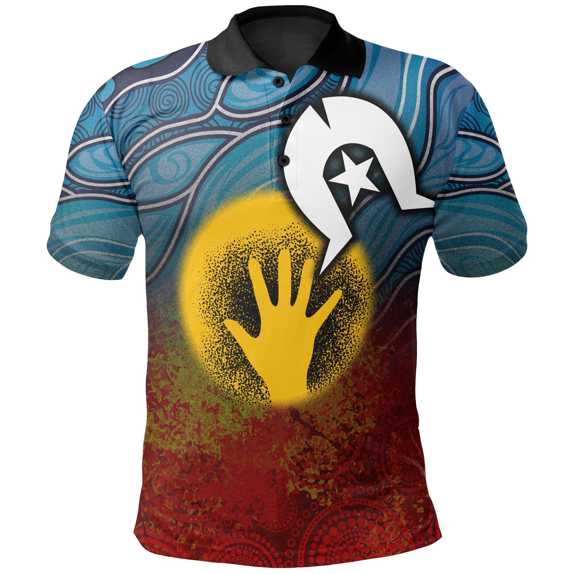 Aboriginal Polo - Aboriginal and Torres Strait Islanders Flag Polo Shirt