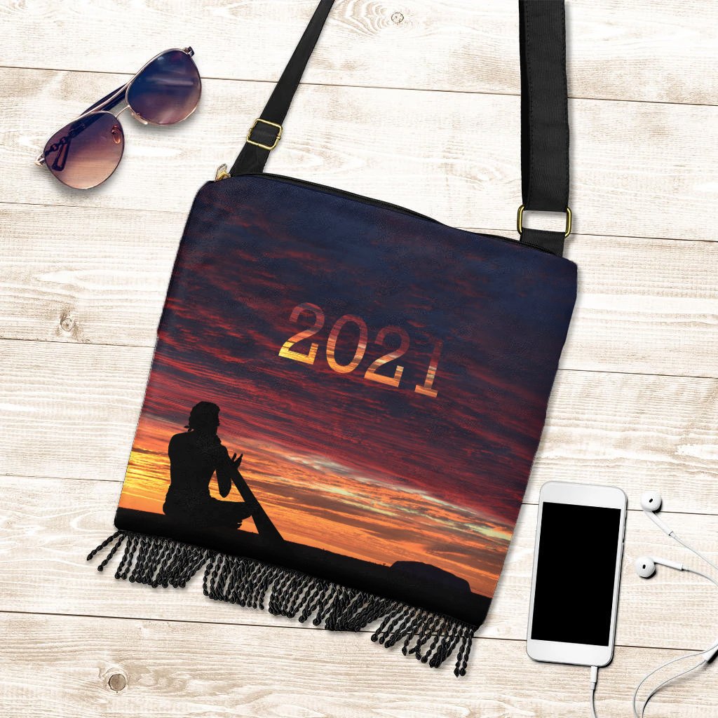 Australia Boho Handbag - Uluru Sky View 2022