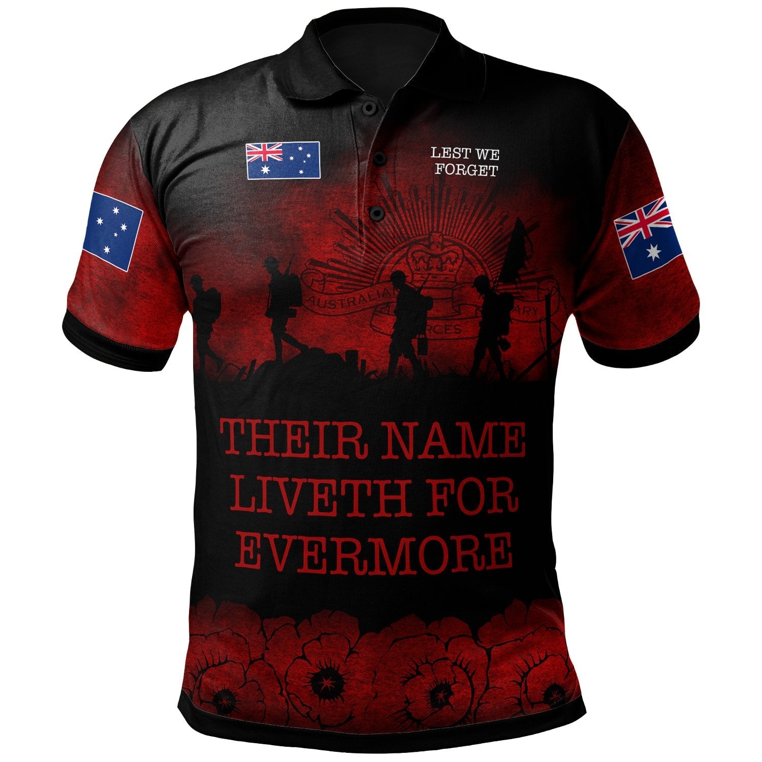 Anzac Polo - Their Name Liveth For Evermore Polo Shirt