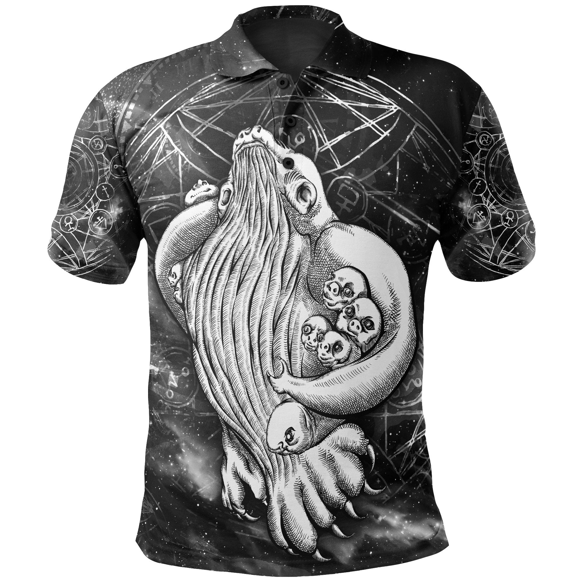 Aboriginal Polo - Skywhale Papa Is Coming Back Art Polo Shirt