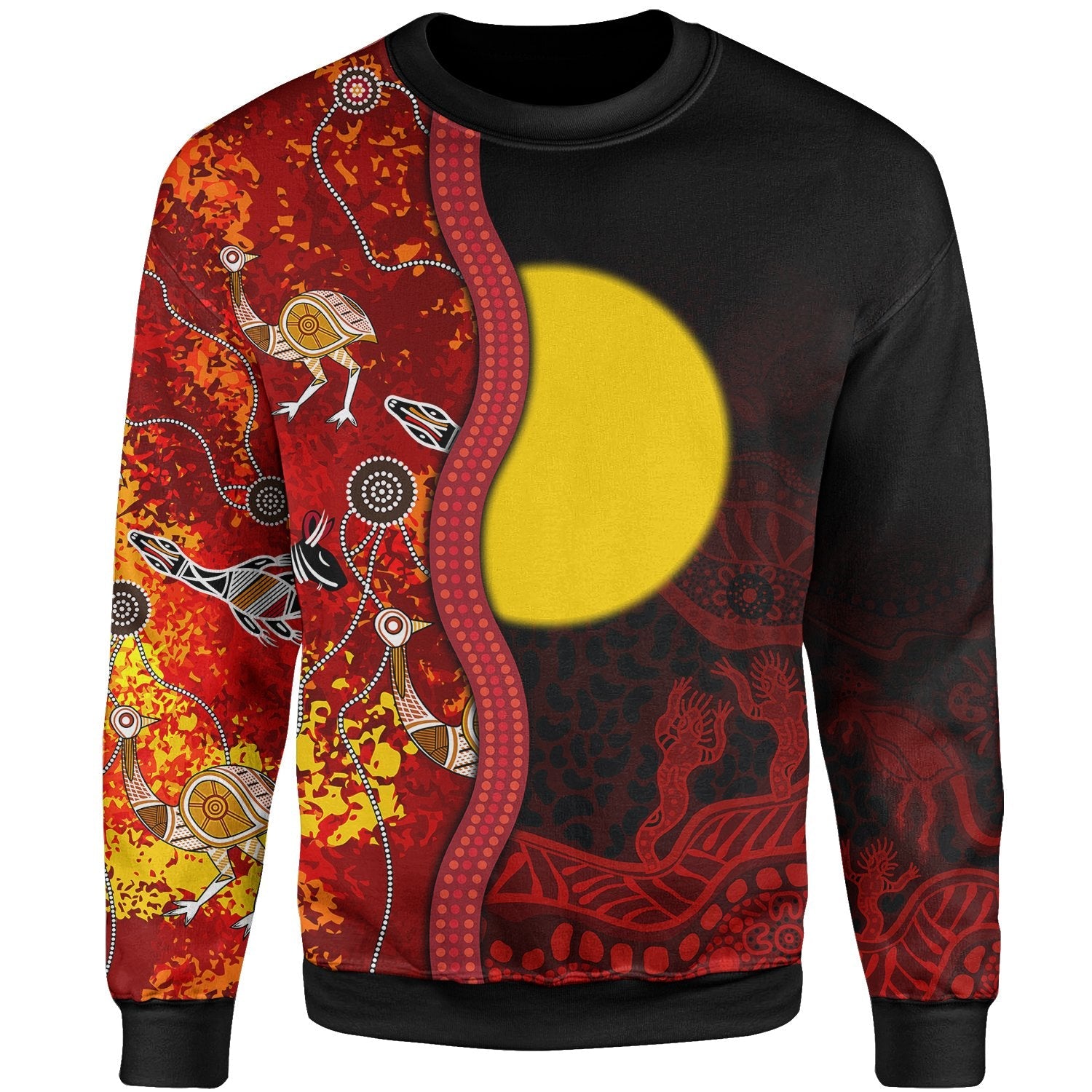 Aboriginal Sweatshirt - Red Indigenous Flag