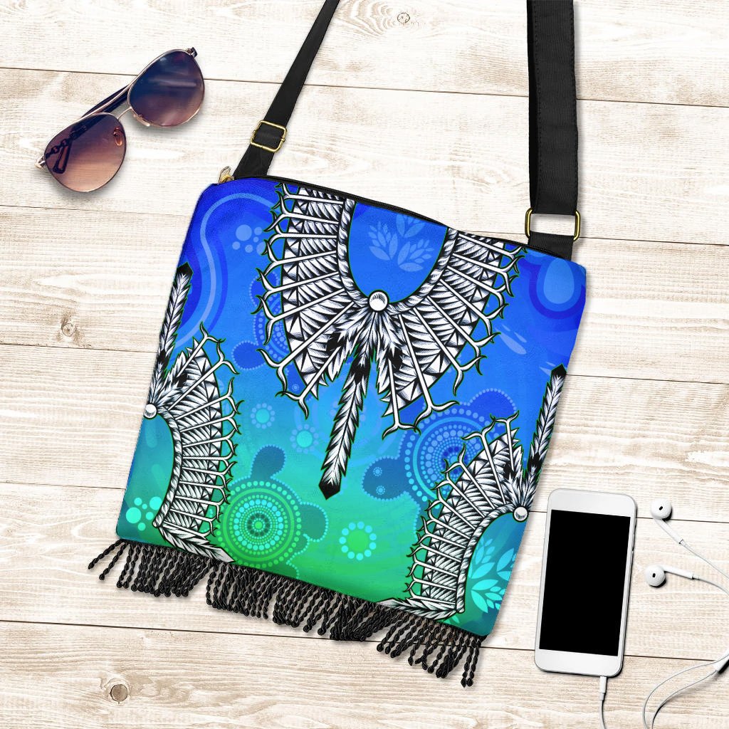 Boho Handbag - Turtle With Dhari Mask Ver 02