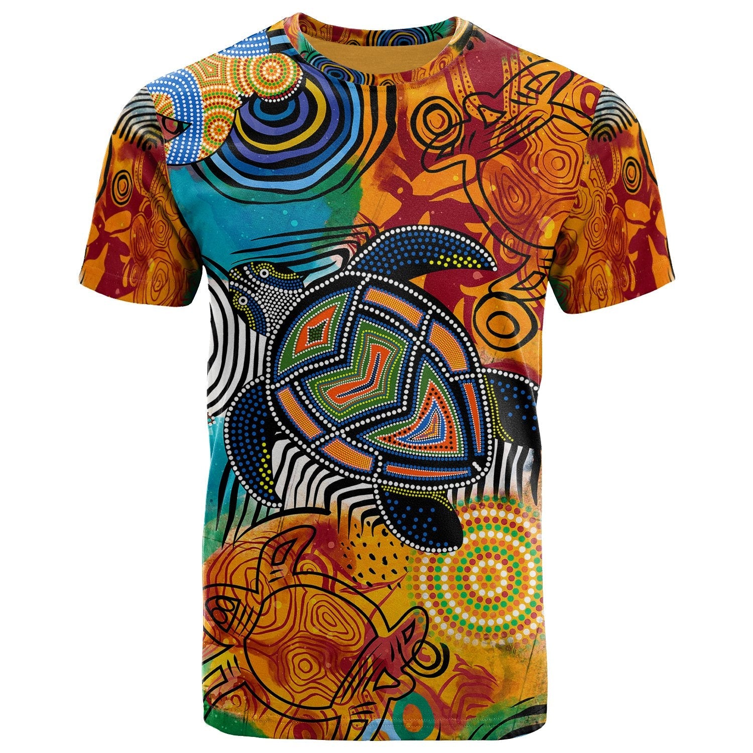 Aboriginal TShirt - Turtle Indigenous Art