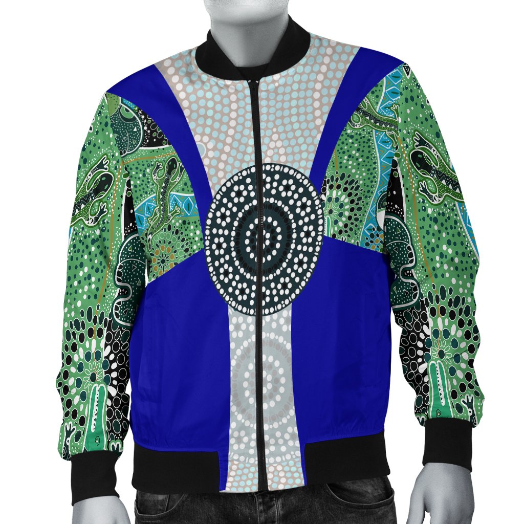 Men Bomber Jacket - Flag of Torres Strait Islander