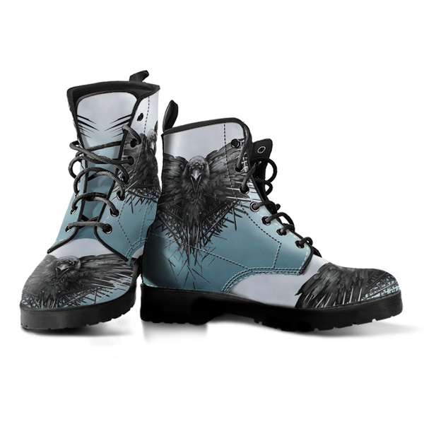 Viking Leather Boots The Raven Of Odin