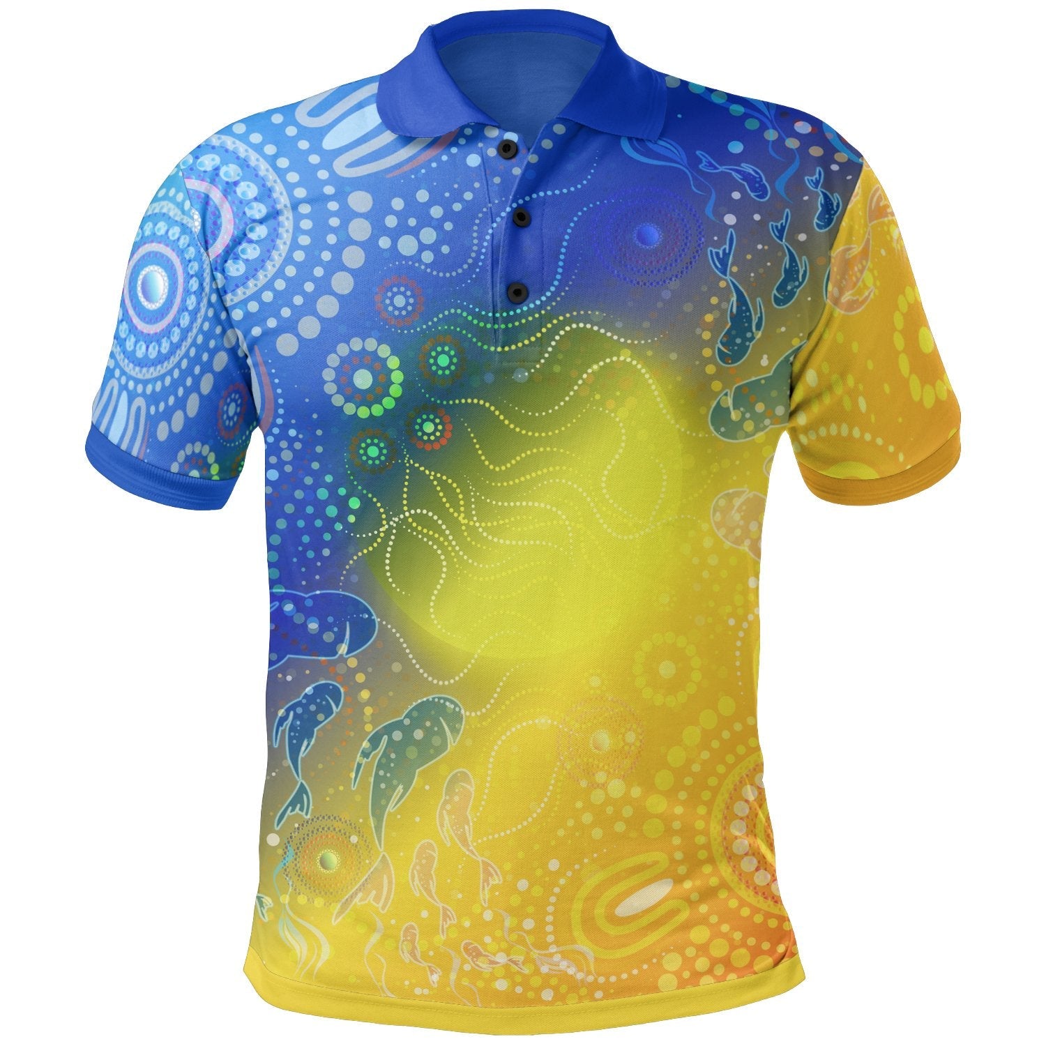 Aboriginal Polo - Indigenous Fishing Polo Shirt