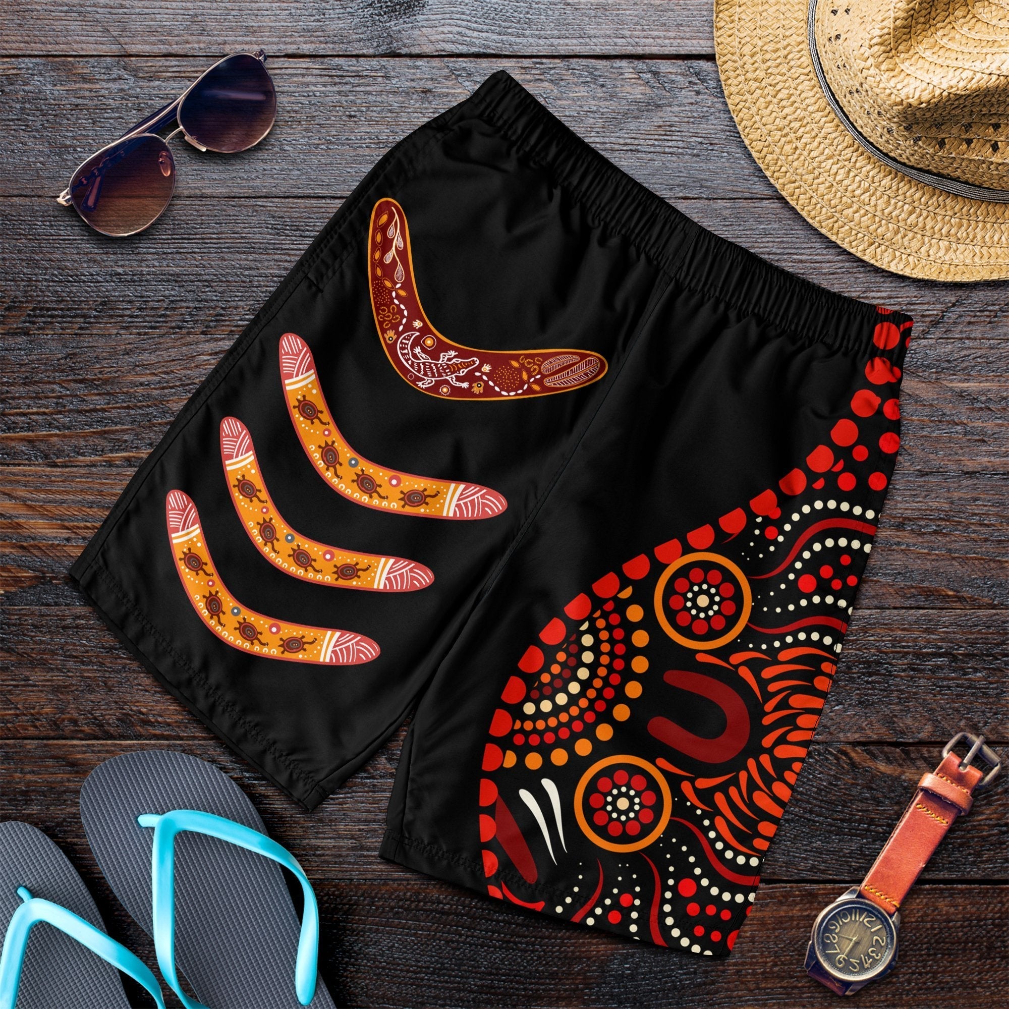 Short - Aboriginal Dot Painting Short Ver10 - Men