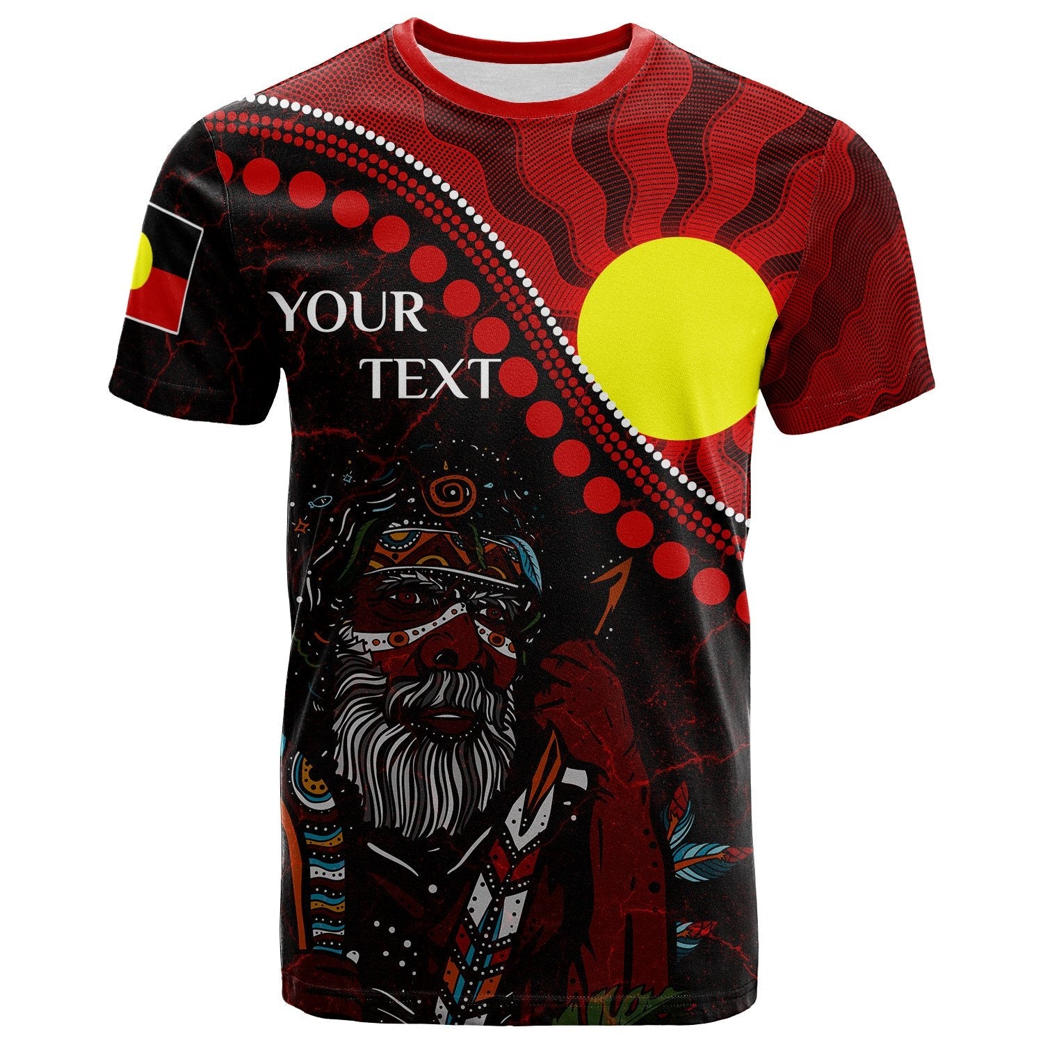 (Custom) Aboriginal TShirt - Indigenous People And Sun