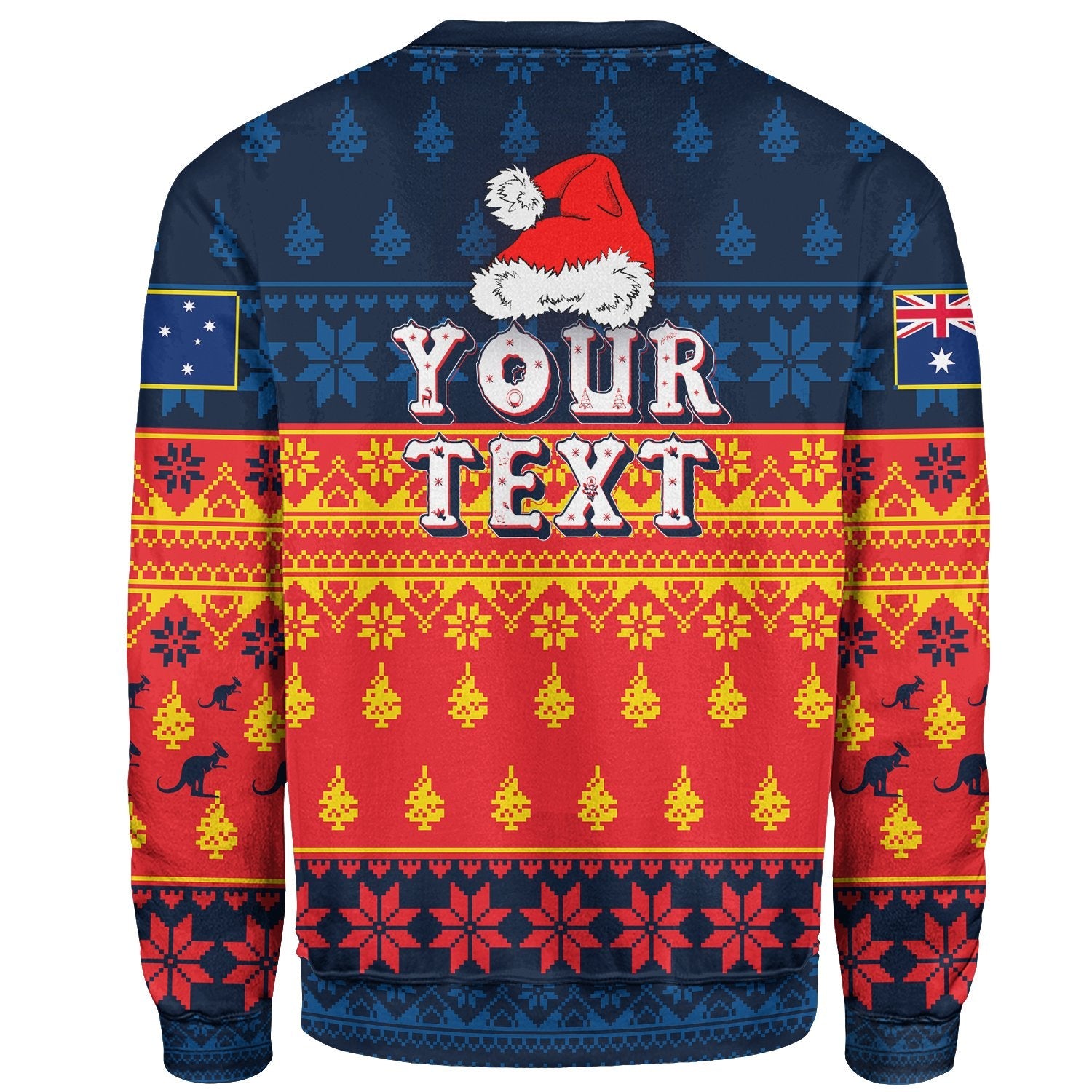 (Custom) Australia Christmas Sweatshirt - Bye Bye 2022
