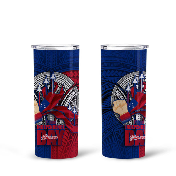 Samoa Independence Day 1st June Tall Glitter Tumbler