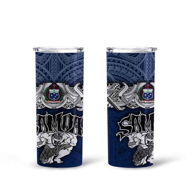 Samoa Warrior Tall Glitter Tumbler