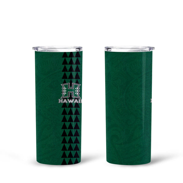 Hawaii Rainbow Warriors Rugby Tall Glitter Tumbler