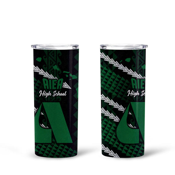 Hawaii Aiea High School Tall Glitter Tumbler Map Style