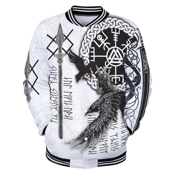 Viking Baseball Jacket Ravens Premium Viking 3D