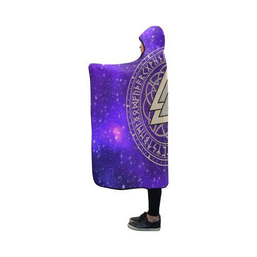 Viking Hooded Blanket Triangle And Galaxy