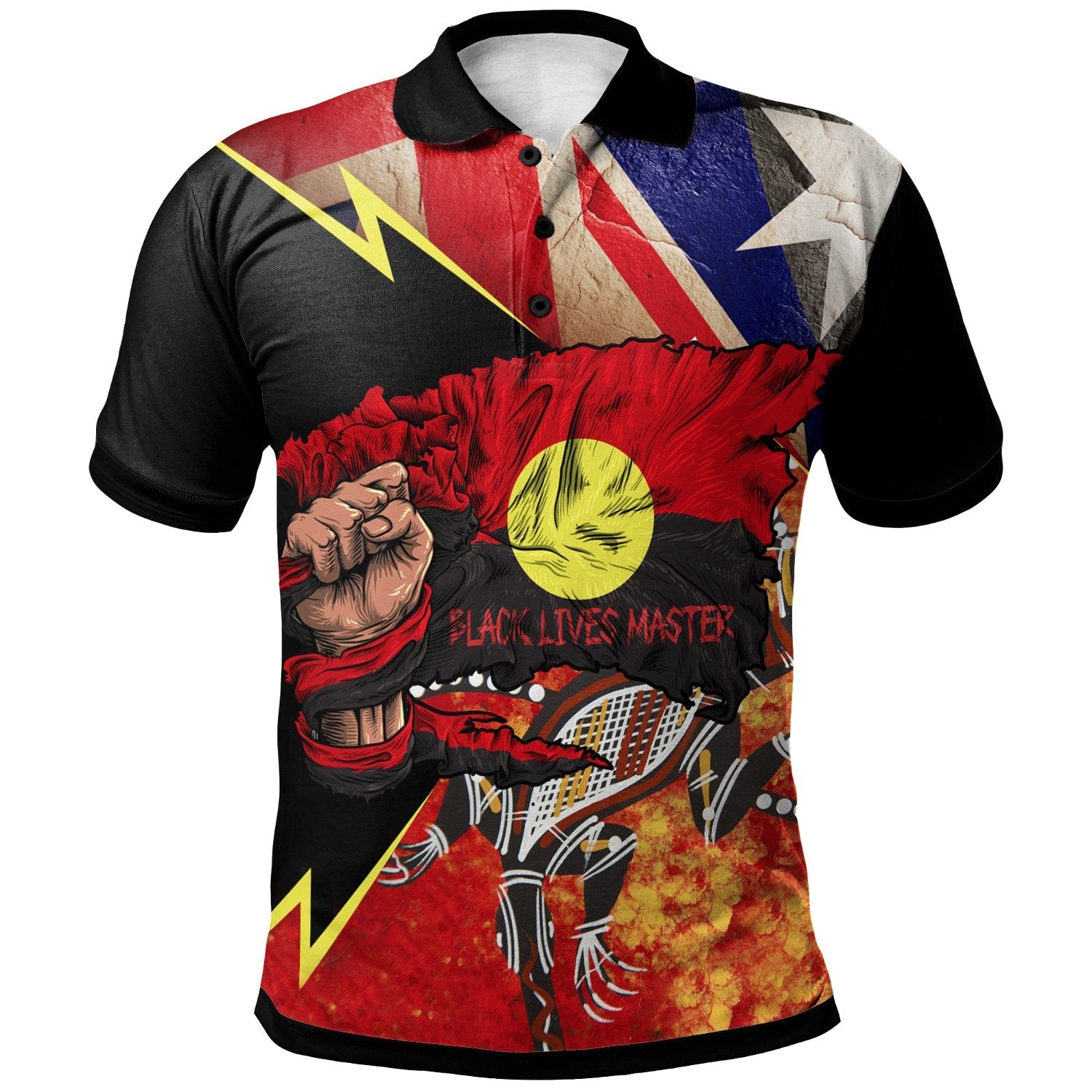 Aboriginal Polo - Aboriginal Black Live Matter Polo Shirt