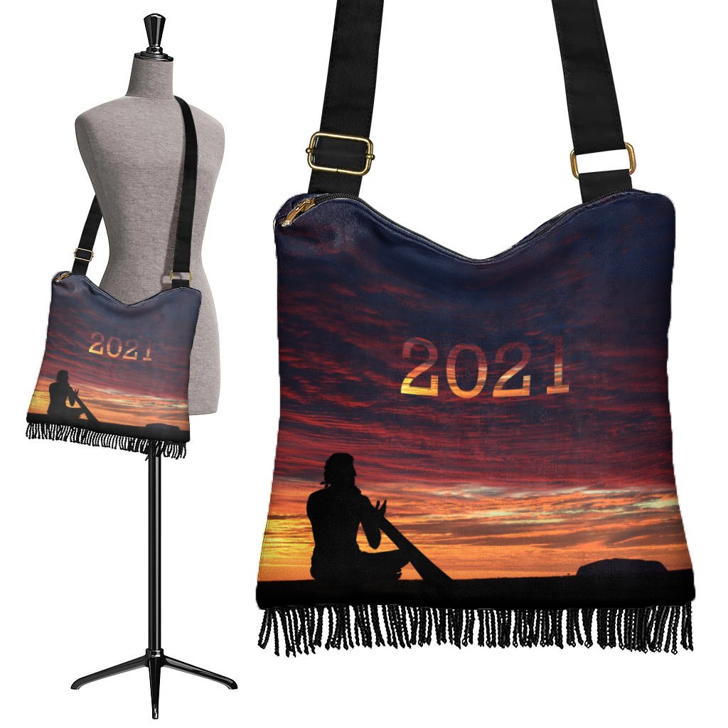 Australia Boho Handbag - Uluru Sky View 2022