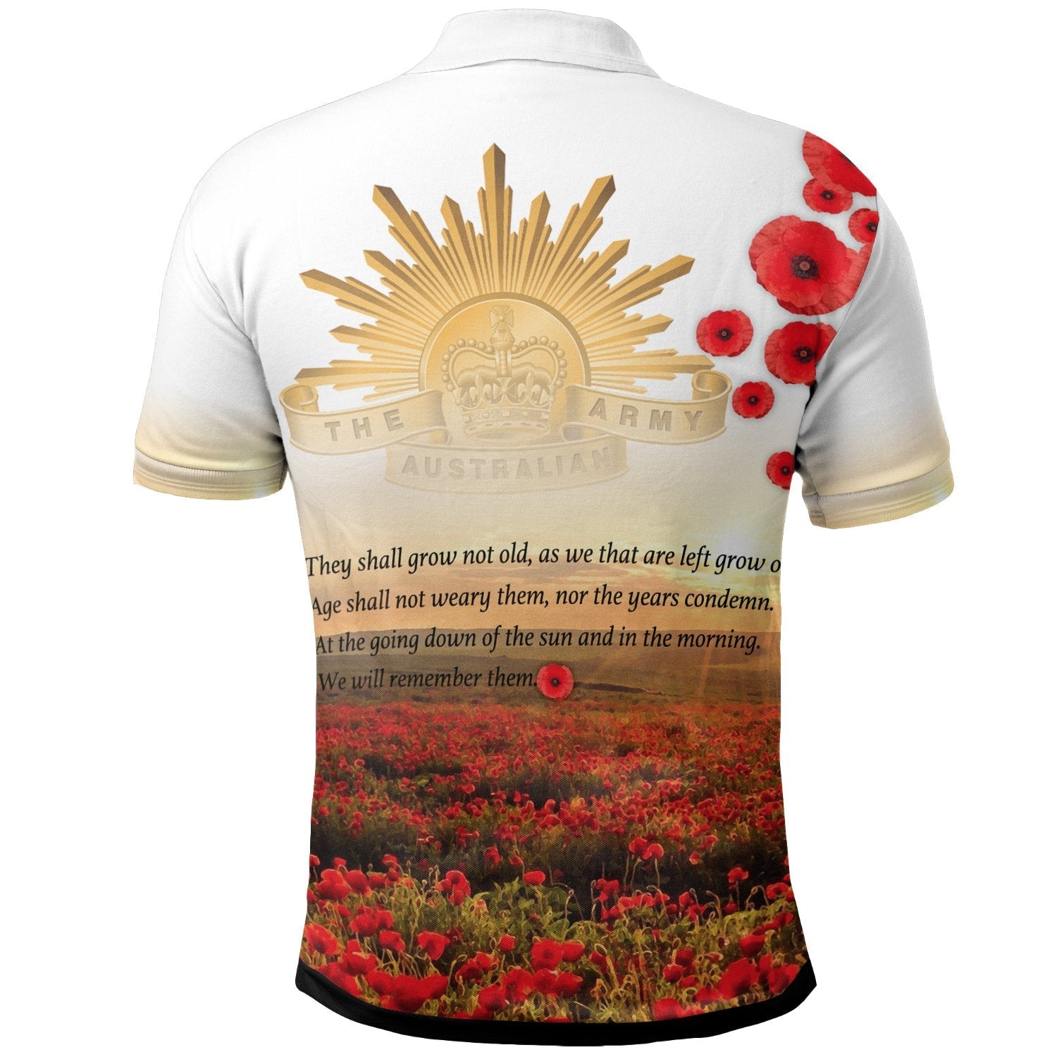 Anzac Polo - Anzac Day 2022 We Will Remember Them Polo Shirt