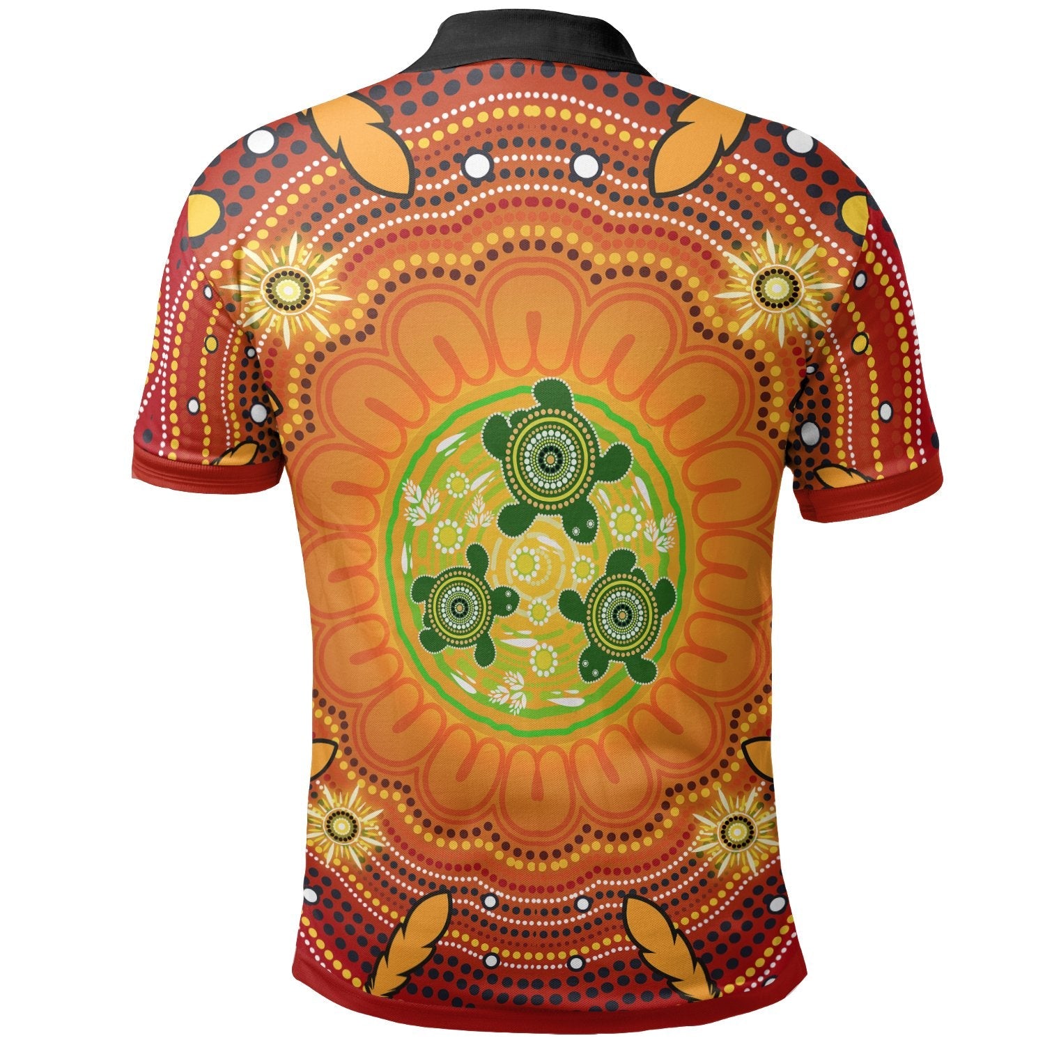 Aboriginal Polo - Turtle Circle Dot Painting Art Kid Polo Shirt