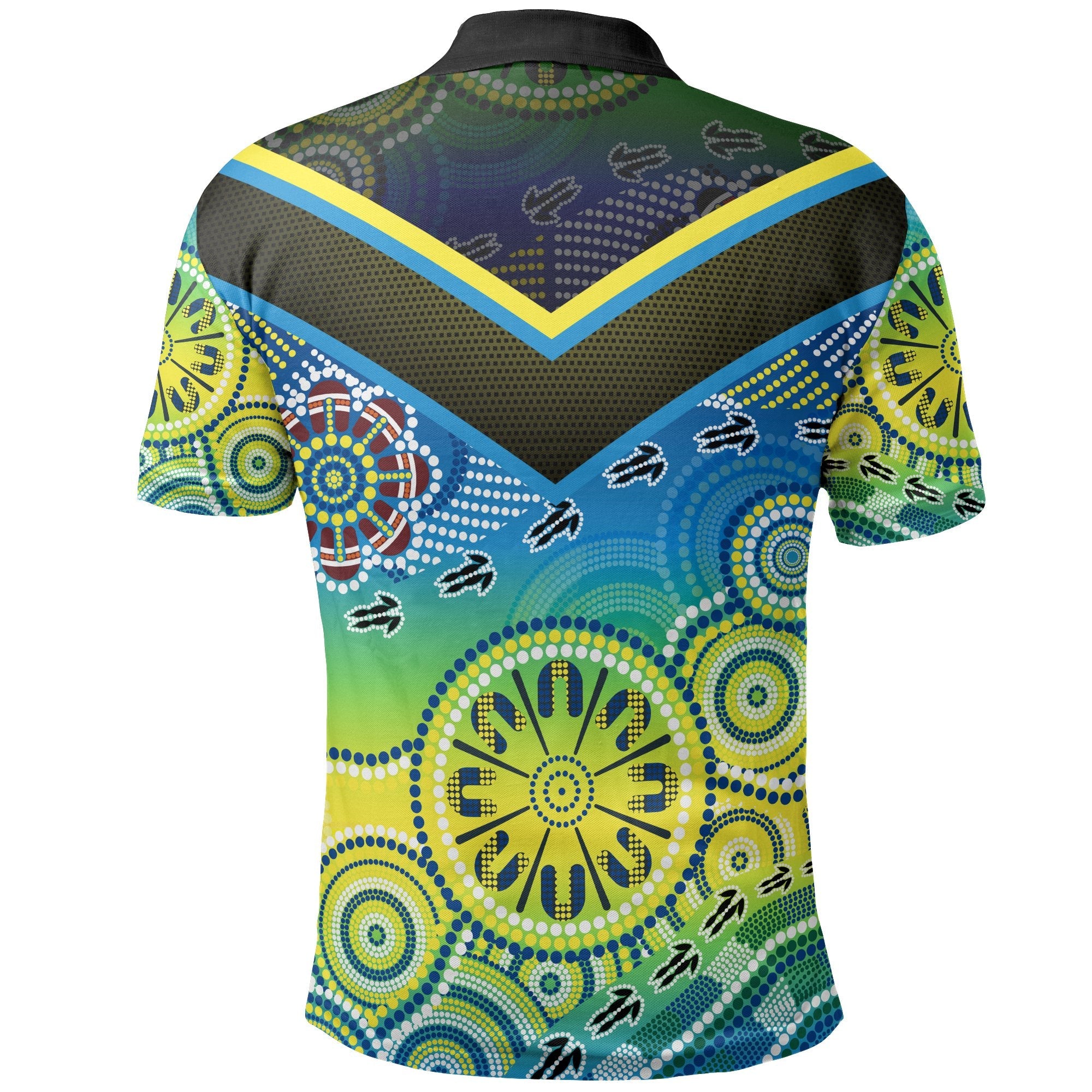 Aboriginal Polo - Dot Painting Indigenous Circle Patterns Polo Shirt