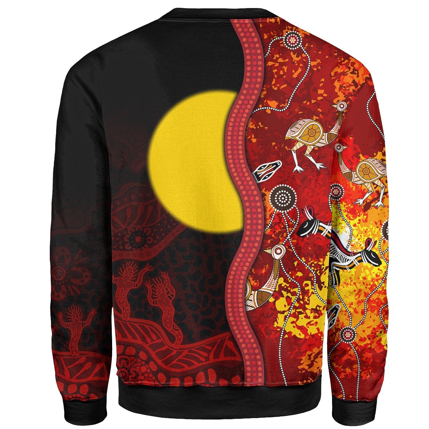 Aboriginal Sweatshirt - Red Indigenous Flag