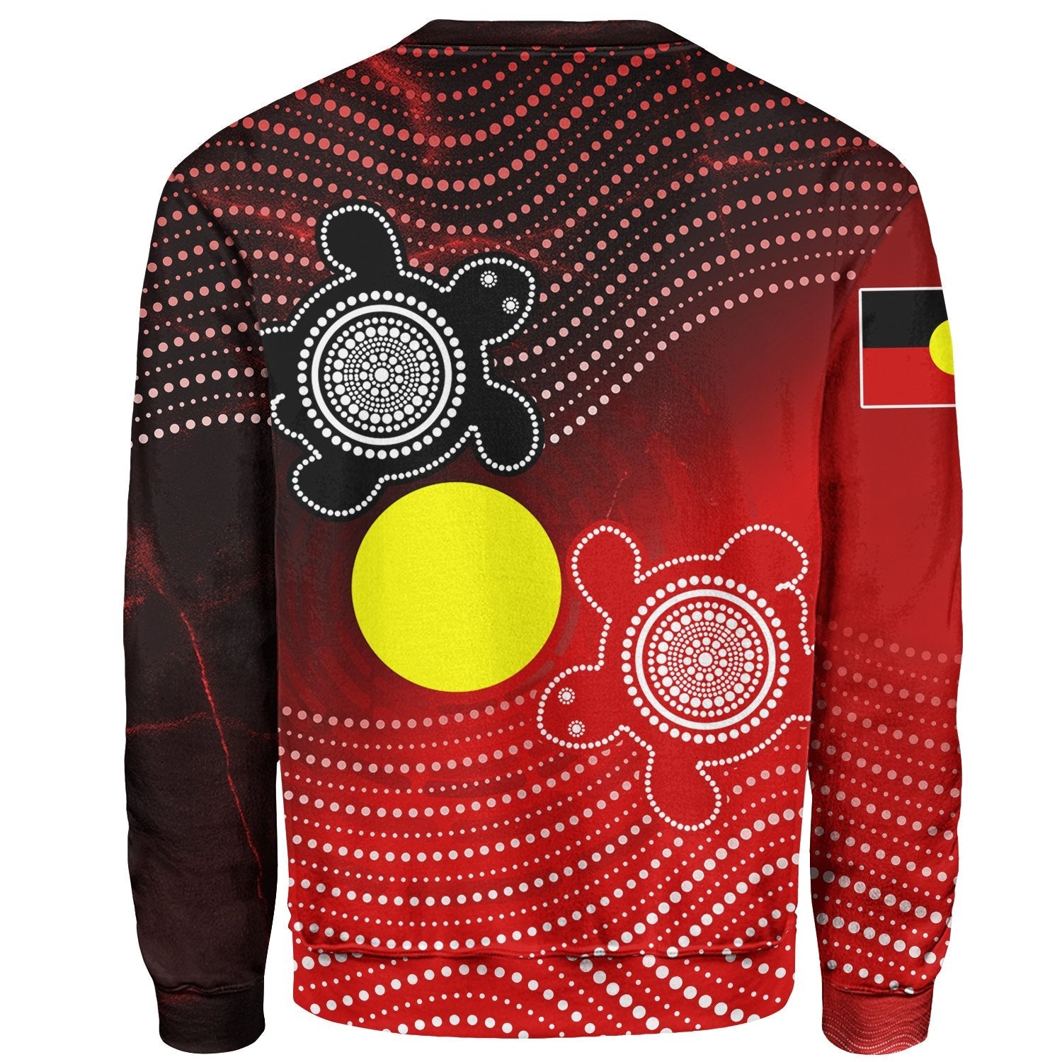 (Custom) Aboriginal Sweatshirts - Indigenous Circle Dot Painting Style