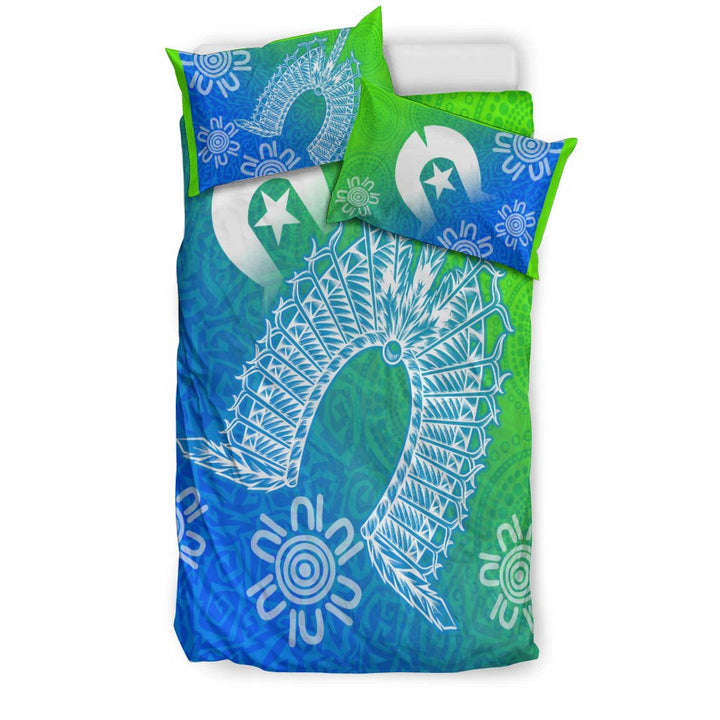 Torres Strait Islander Bedding Set - Dhari Mask Ocean Style – To The Closet